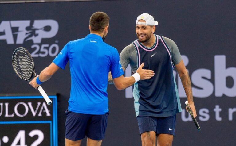 La dupla de Djokovic y Kyrgios no pudo con los favoritos en Brisbane