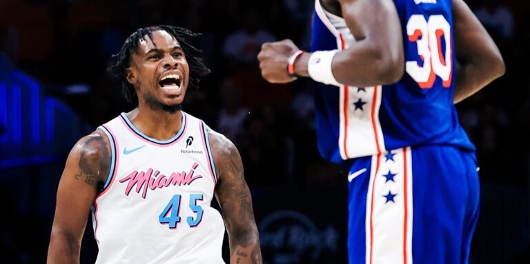 Heat vence a 76ers y se mete en la pelea por el noveno lugar