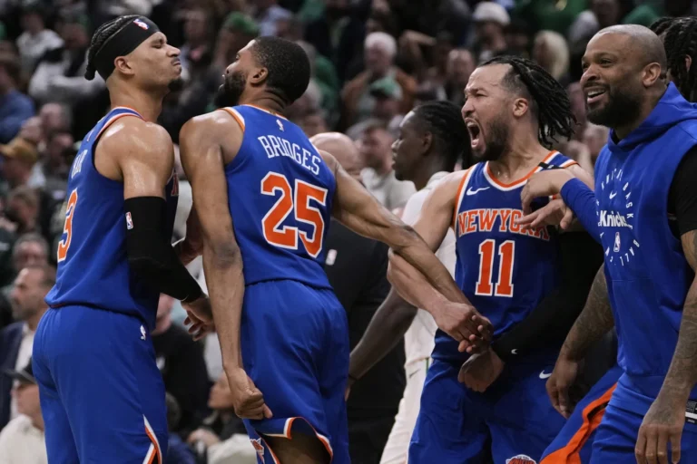 Knicks vencen a Celtics en tiempo extra y toman ventaja