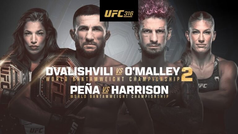 Dvalishvili vs. O’Malley 2 en UFC 316: Todo lo que necesitas saber para apostar