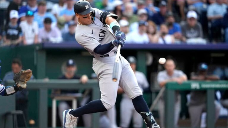 Yankees continúan su dominio con victoria 6-3 sobre los Reales en Kansas City