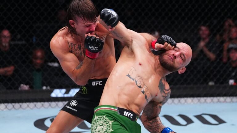 Diego Lopes noquea a Jean Silva con codazo giratorio en Noche UFC 3