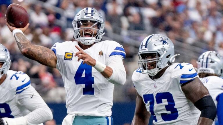 Cowboys reestructuran contratos de Dak Prescott y Tyler Smith para liberar espacio salarial